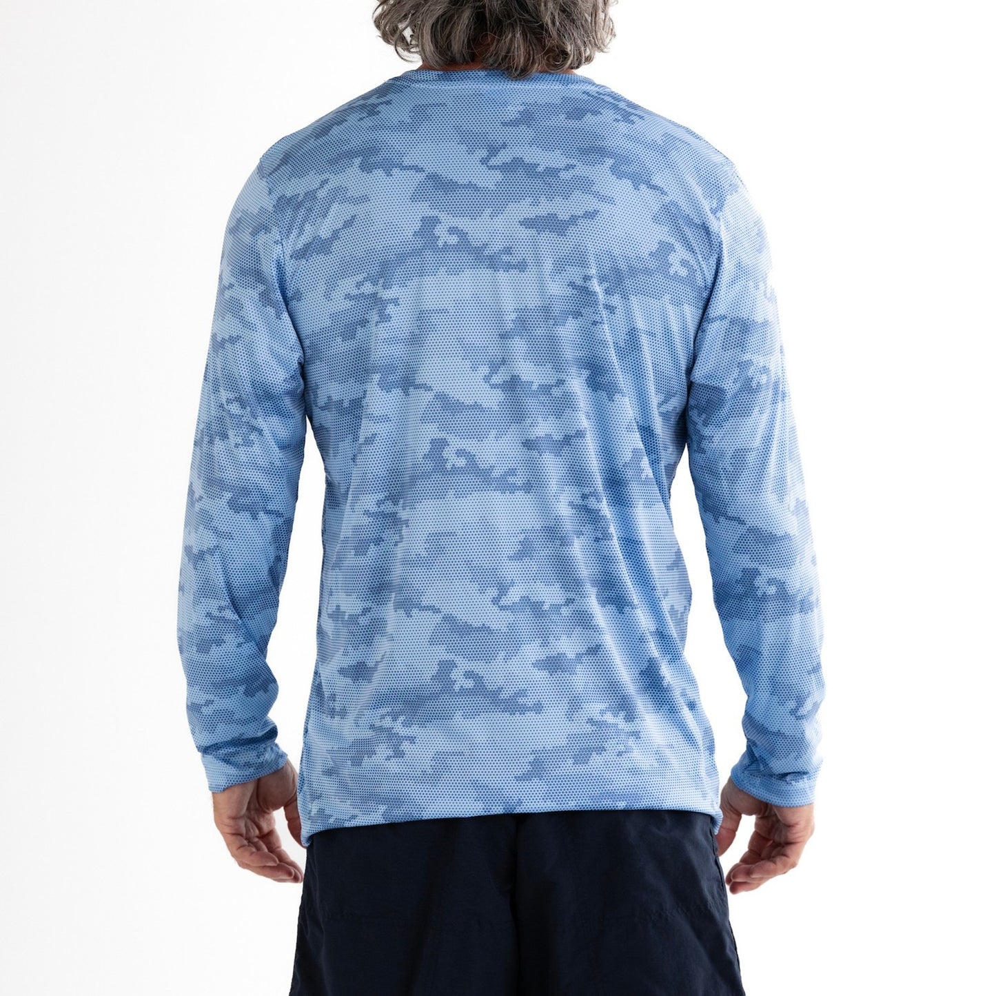 Tidal Camo Performance Sun Shirt - White