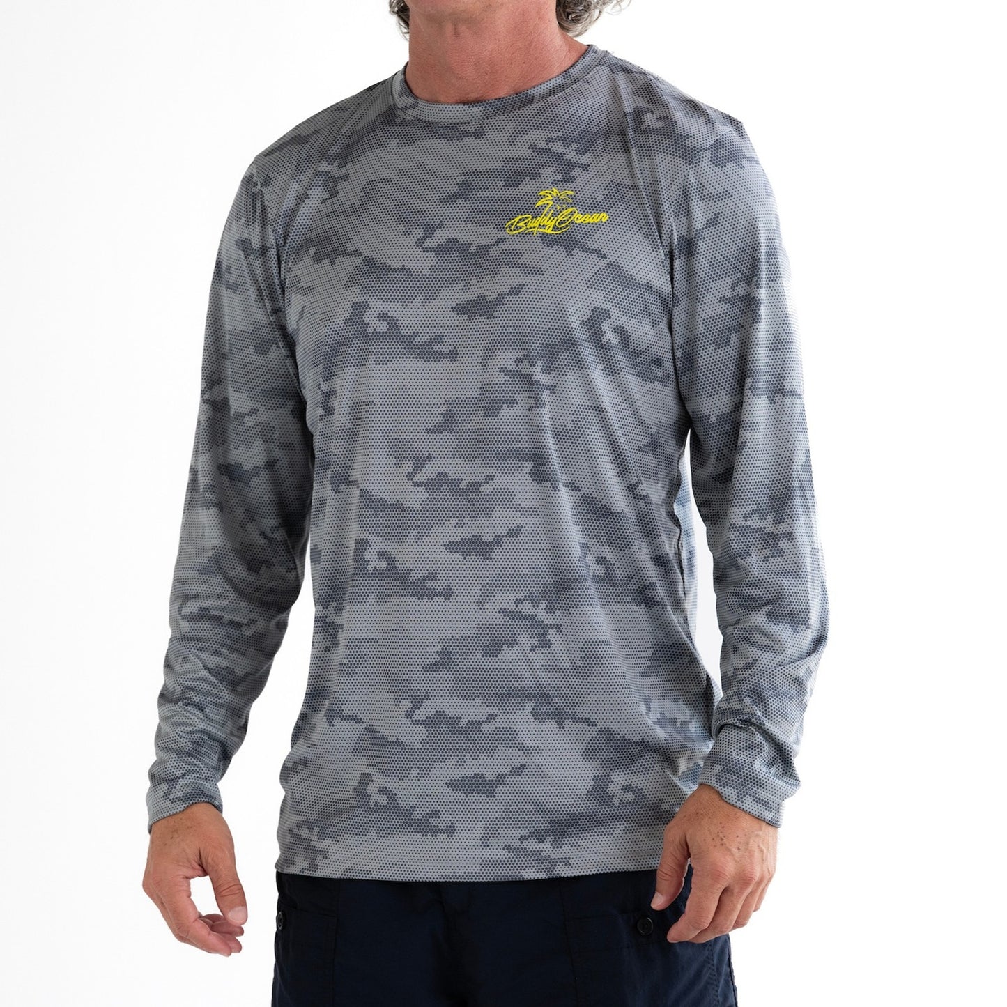 Tidal Camo Performance Sun Shirt - White