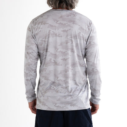 Tidal Camo Performance Sun Shirt - White