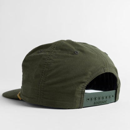 Buddy Ocean Fish Club Unstructured Snapback - Loden Green