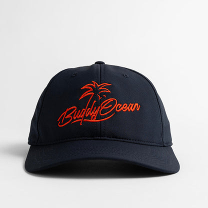 Buddy Ocean Script Performance Cap - Navy
